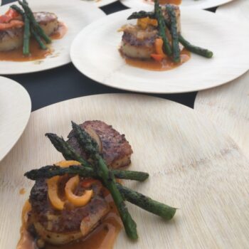grilled scallops with asparagus