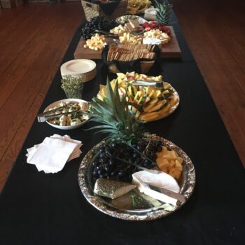 fruit and cheese plates