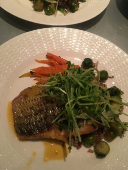 fillet of fish with vegetables