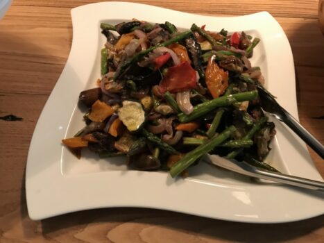 grilled root vegetables