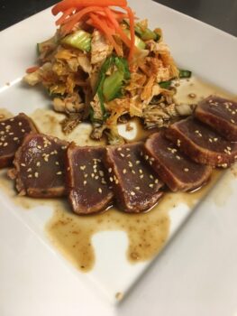 seared tuna fillets